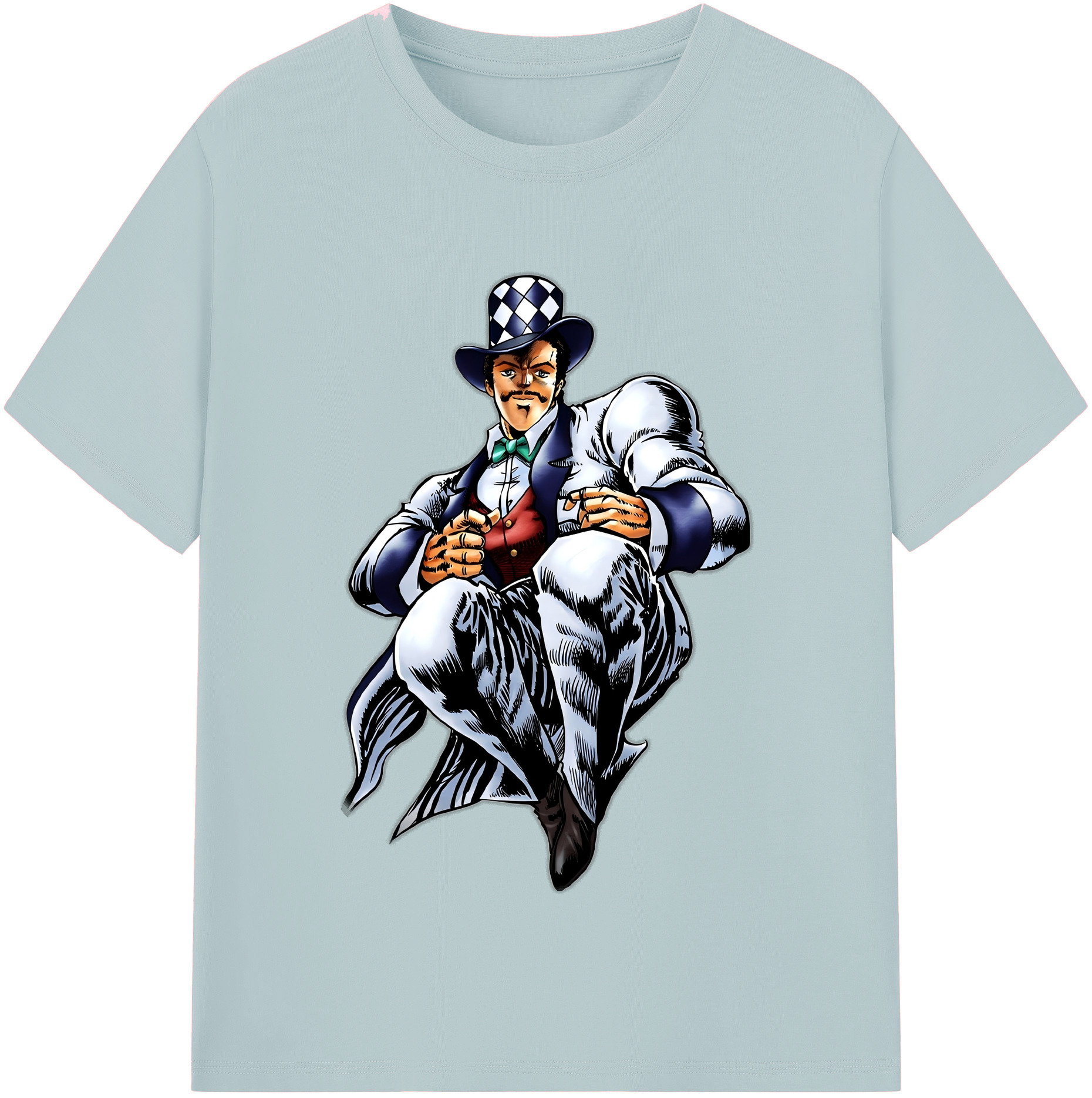 （画像用） ジョジョの奇妙な冒険 ウィル?アントニオ?ツェペリ JoJo's Bizarre Adventure Will Anthonio Zeppeli 綿100％半袖Tシャツ（フロントプリント）
